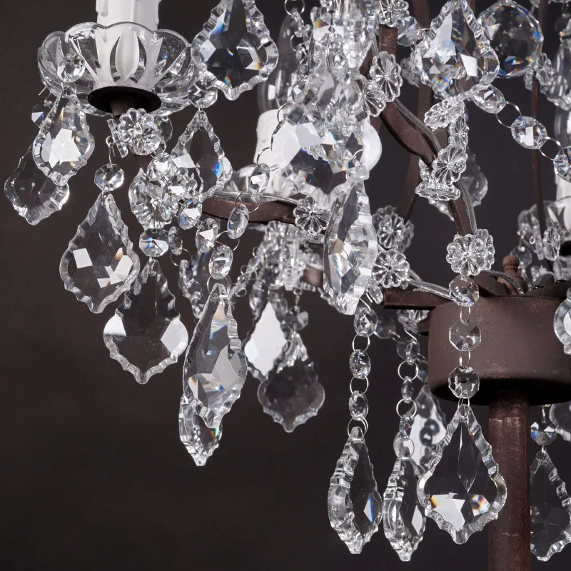 Настраиваемая Хрустальная напольная лампа для украшения дома роскошная современная люстра Настольная осветительная арматура