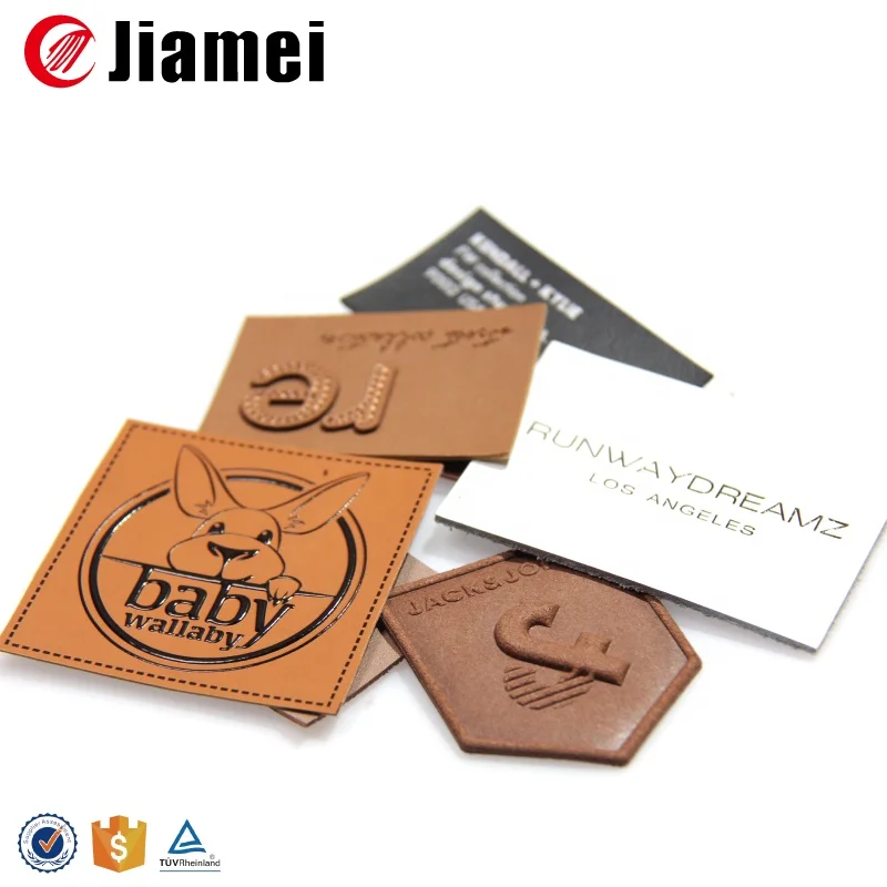 Custom Logo Leather Denim Jeans Back Patch