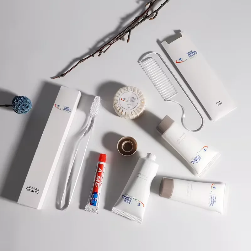 Custom Logo Eco Friendly Hotel Toilet Bath Sets Shampoo Shower Gel Biodegradable Hotel Bathroom Guest Room Toiletries Amenities