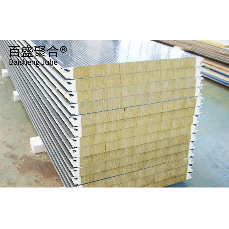 Sandwich panel Roof Wall PUR PIR Rockwool filled 4cm 5cm 8cm 10cm thickness Wood Look Sandwich Panel Stone Look Sandwich Panel