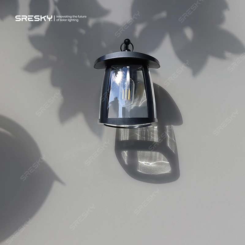 Waterproof Outdoor Garden Fence Lamp Wall Mounted Led Solar Cubic square light Wall Light