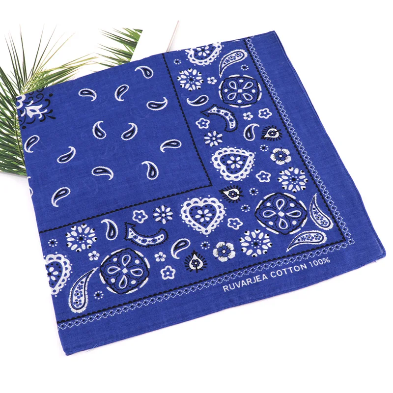 wholesale custom sweat plain cotton digital printed paisley western women sun sport mask promotional bandana for hair decoration