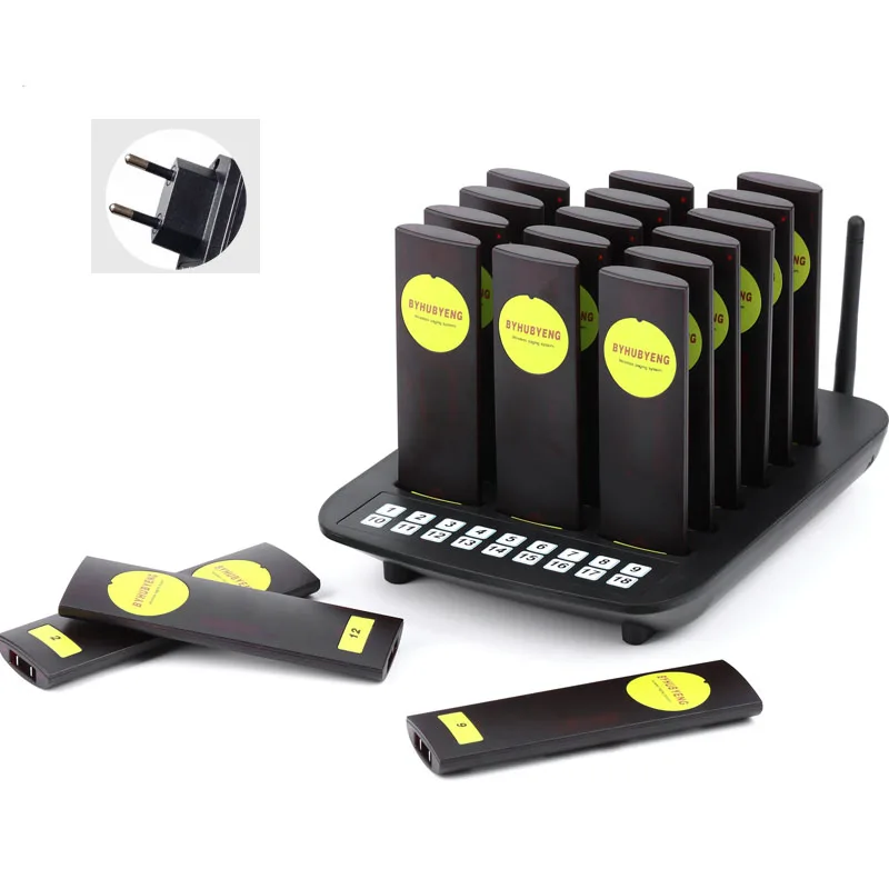 Wireless Service Calling Pager System Long Range Paging System Open Area 3000m Restaurant Guest Paging Buzzers