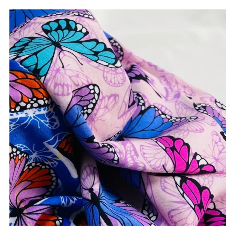 Custom Digital Printed DBP Double Brushed Polyester Fabric for Garment and Dress