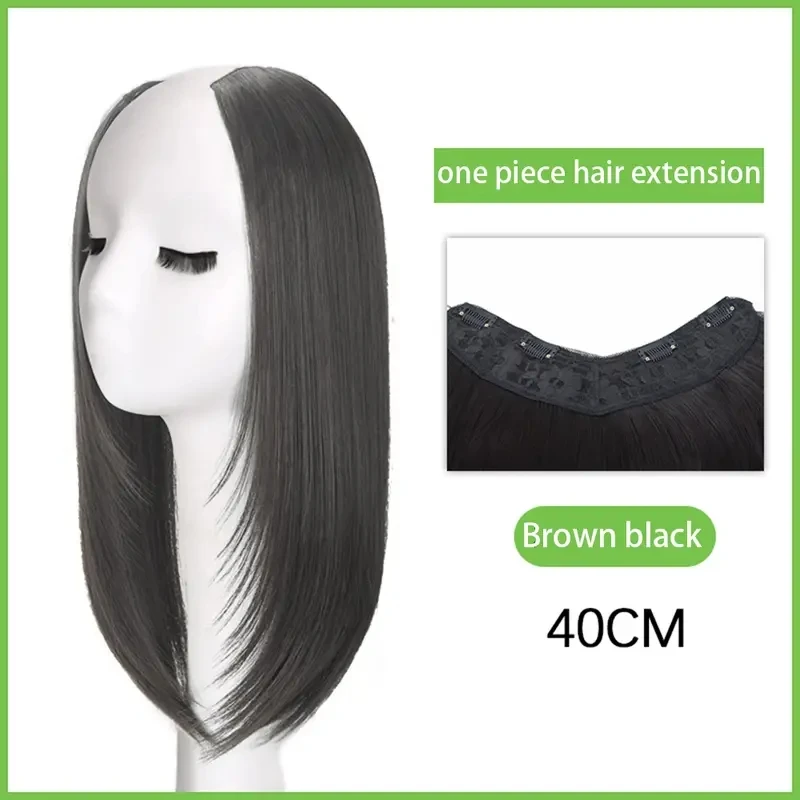 Wholesale 16 Inches Long Bangs Hair Extensions Clip in the Front Side 100% Human Hair Beauty Bangs Hair Wigs