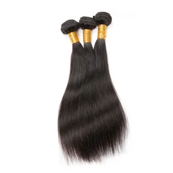 Cuticle aligned hair bundles mink Brazilian hair, 100% virgin customize straight human hair extension bundles for women