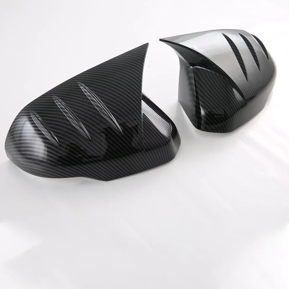 Carbon Color Auto Ox Horn Type Rear View Mirror Cover Protector Trim Body Kit Upgrade Car Accessories For 2023 Honda CR-V