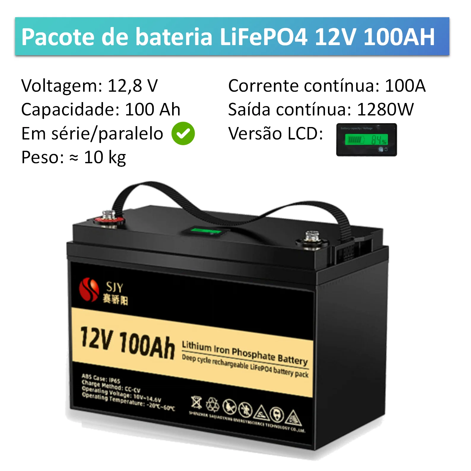 BR Brazil Warehouse Grade A 12V 100ah LiFePO4 Battery 3.2V 100Ah Lithium Iron Phosphate Battery 105Ah for Solar Energy System