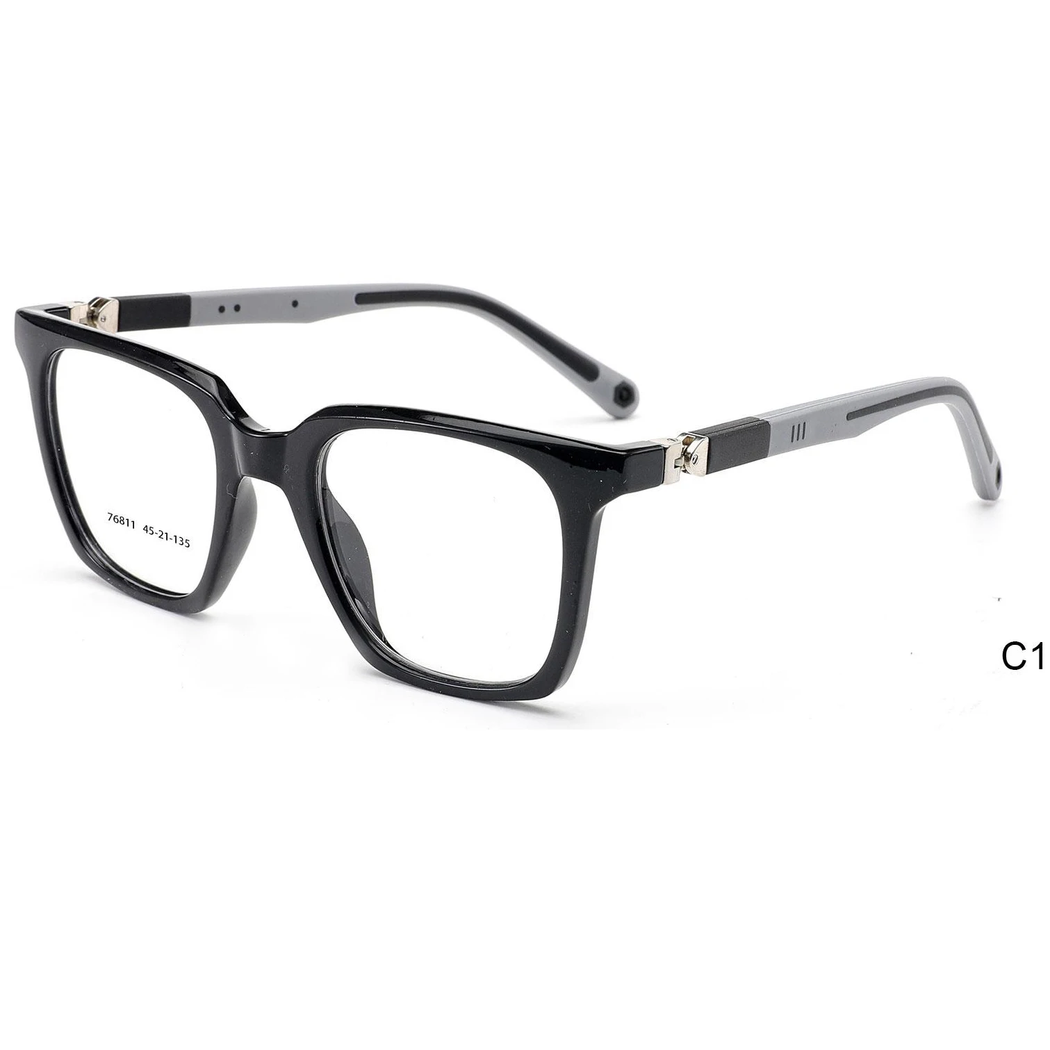 76811 Factory Outlet 360 Degree Colorful TR90 Kids Glasses Frame Teenager Square Optical Frame