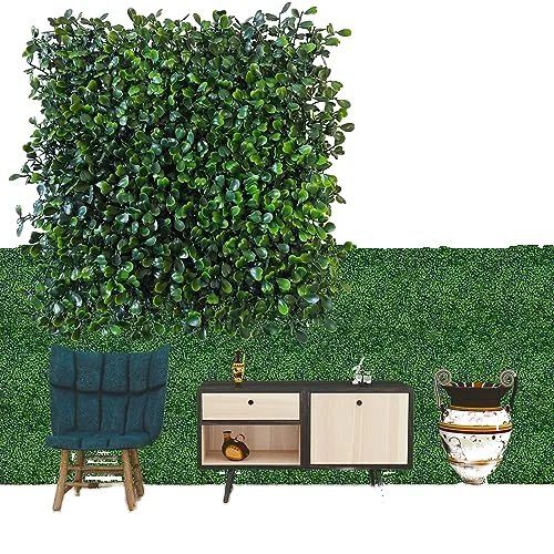 Artificial plants for wall/gate decoration synthetic vertical green fake leaves and grass certificated factory direct sale