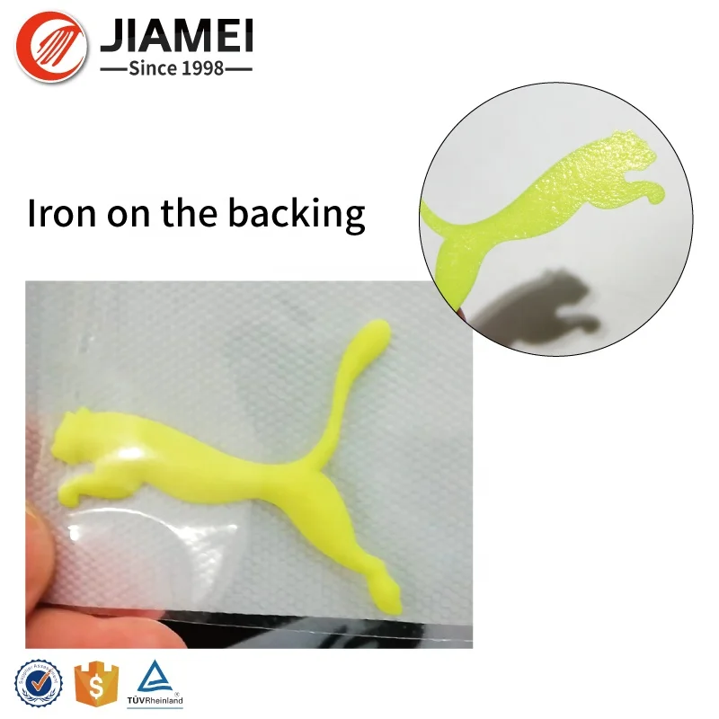 
Custom 3D Silicone Heat Transfer Printing Labels for Clothing 