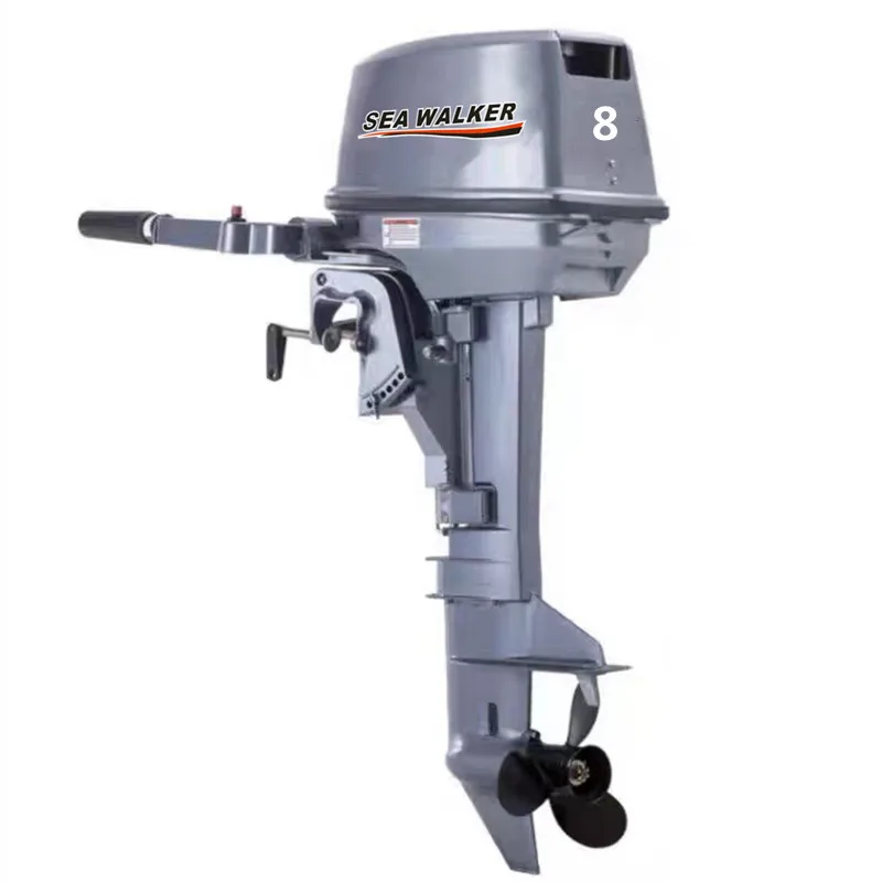 2-х тактный 8 л.с. подвесной лодочный мотор с коротким валом или длинным голенищем ручной запуск