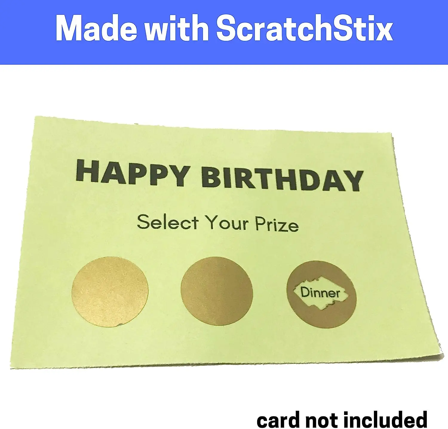 1 Inch Gold Scratch Off Stickers Labels, Round Circle