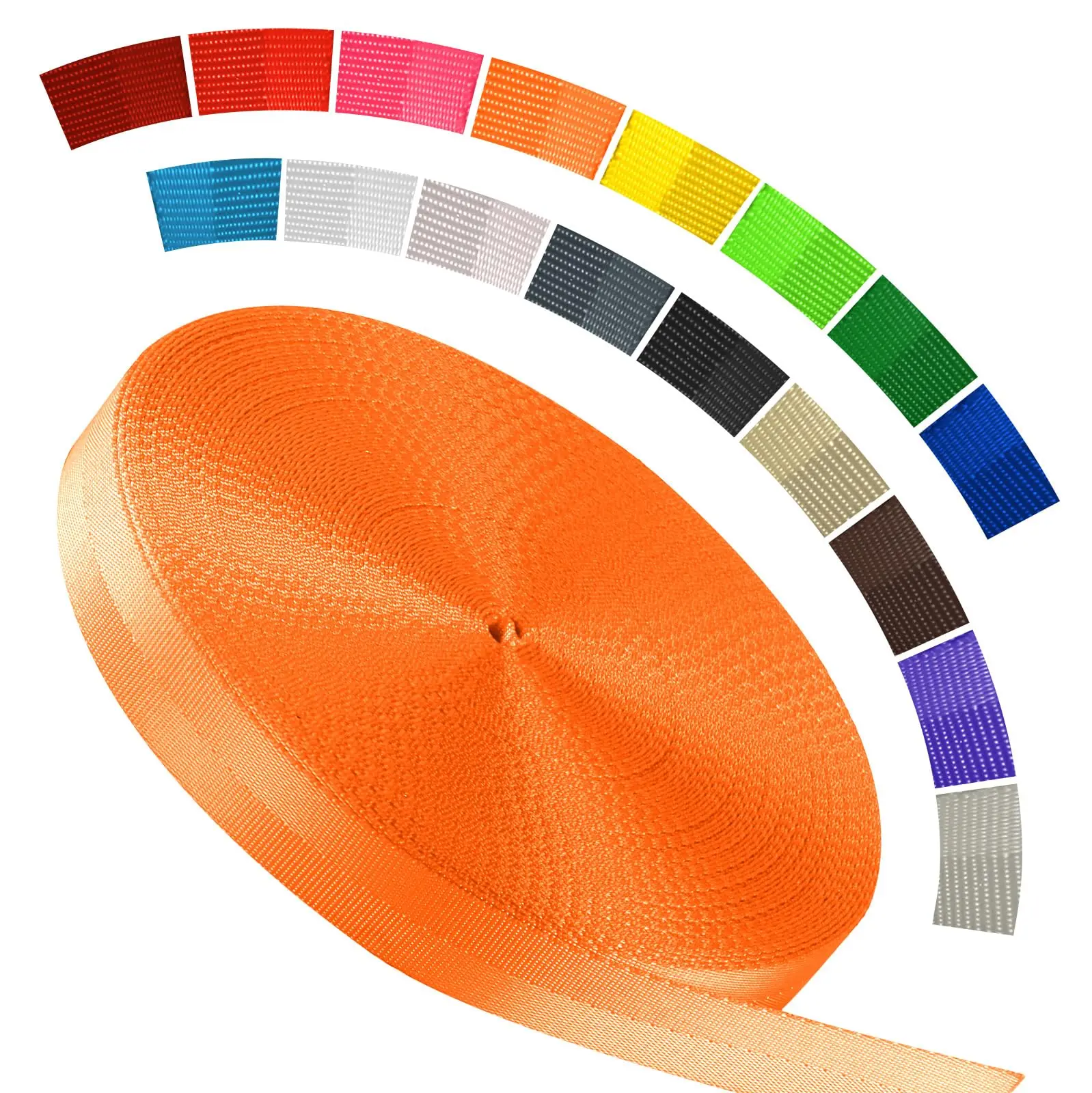 Custom Polyester Webbing Strap Digital Nylon Colorful Seatbelt Webbing For Sewing Bag