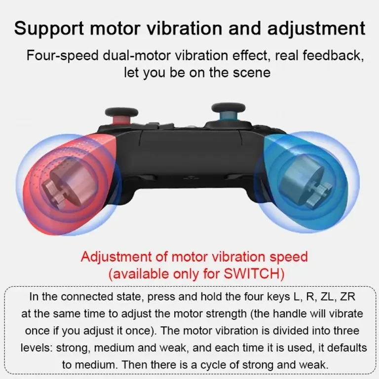 Pro Wireless Game Controller Console BT 3D Gamepad Joystick Support SW Lite PC