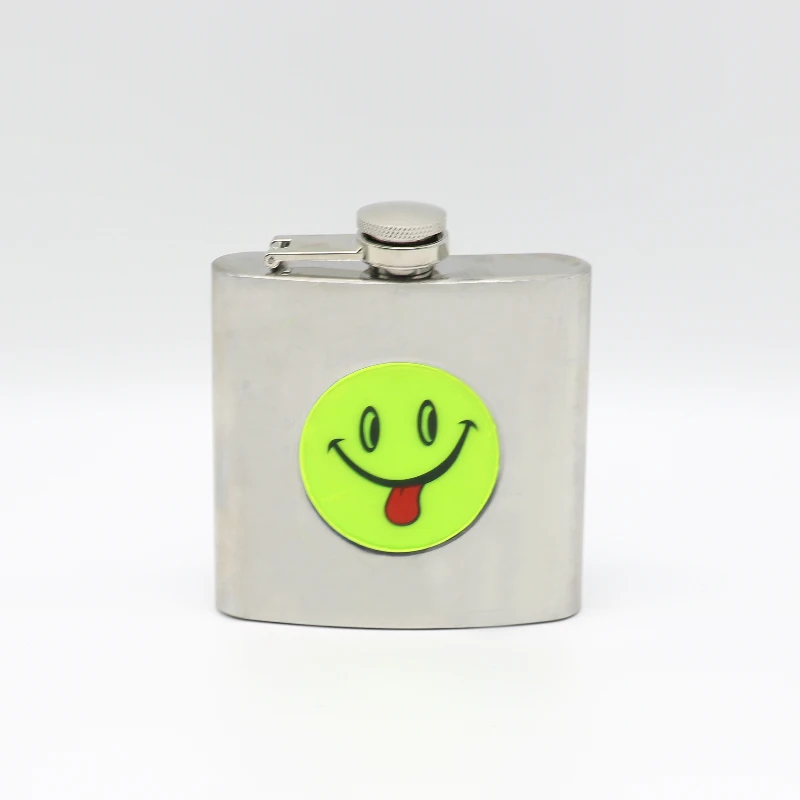 
Flask manufacturers 18/8 stainless steel whiskey flask 6oz round hip flask 