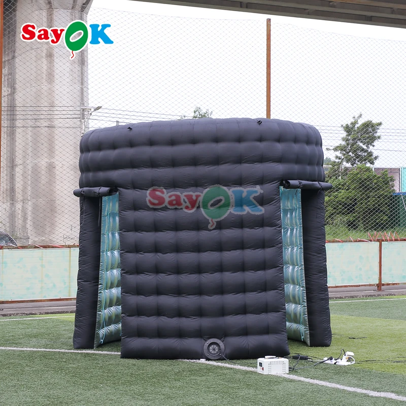 US Stock 360 Inflatable Photo Booth Tent with Two Doors Double Layers  for Parties and Events with Backdrop Enclosure