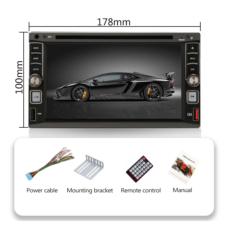 6.2 Inch Car Android Touch Screen Gps Stereo Radio Navigation System Audio Auto Electronics Video Car Dvd Player