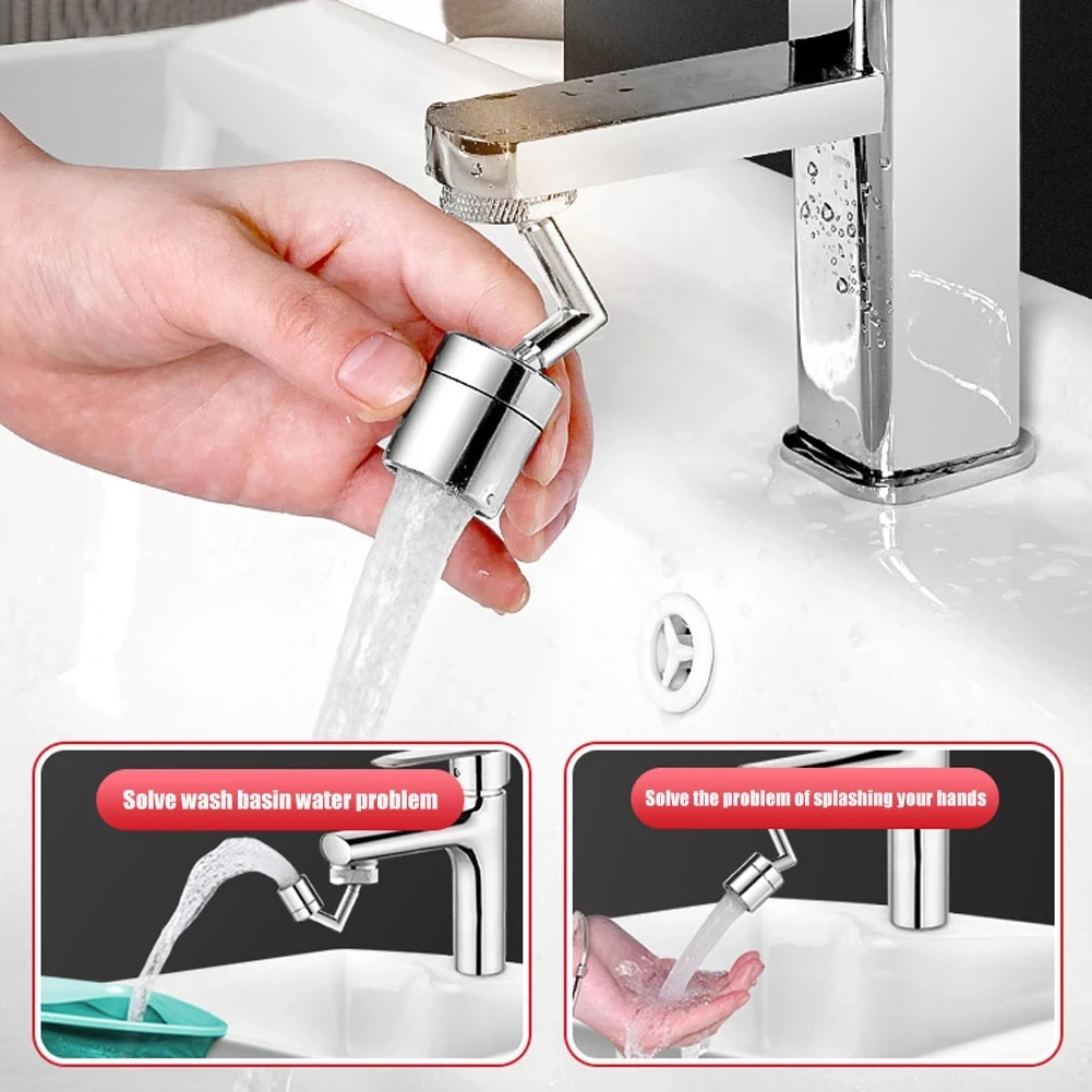 Universal Splash Faucet Spray Head 720 Degree Rotating Tap Filter Water Bubbler Faucet Aerator Kitchen Bathroom Faucet Nozzle