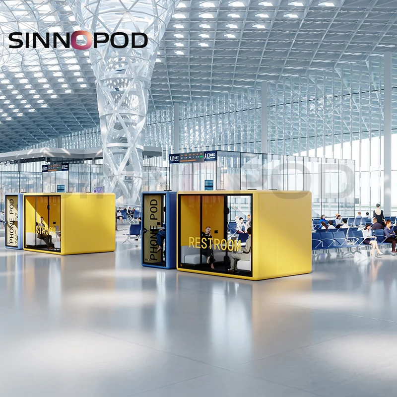 Multicolor Soundproof Telephone Booth Office Phone Booth Movable Soundproof Office Acoustic Booth Meeting Pod  Office Pod