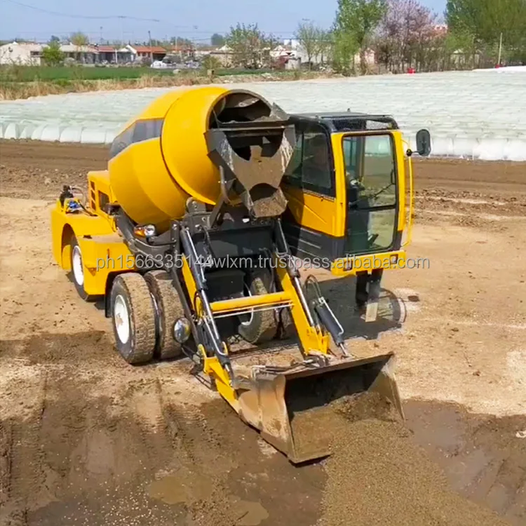 4x4 Cement Concrete Mixer 4.0 Cubic Meter Mobile Self Loading Concrete Mixer Machine