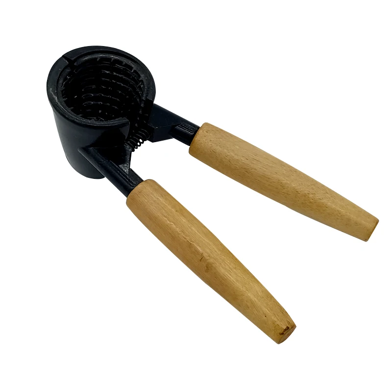 Heavy Duty Nutcracker Walnut Cracker Nut Tongs with Adjustable wood Handle for Walnut Almonds Hazelnuts Pistachio