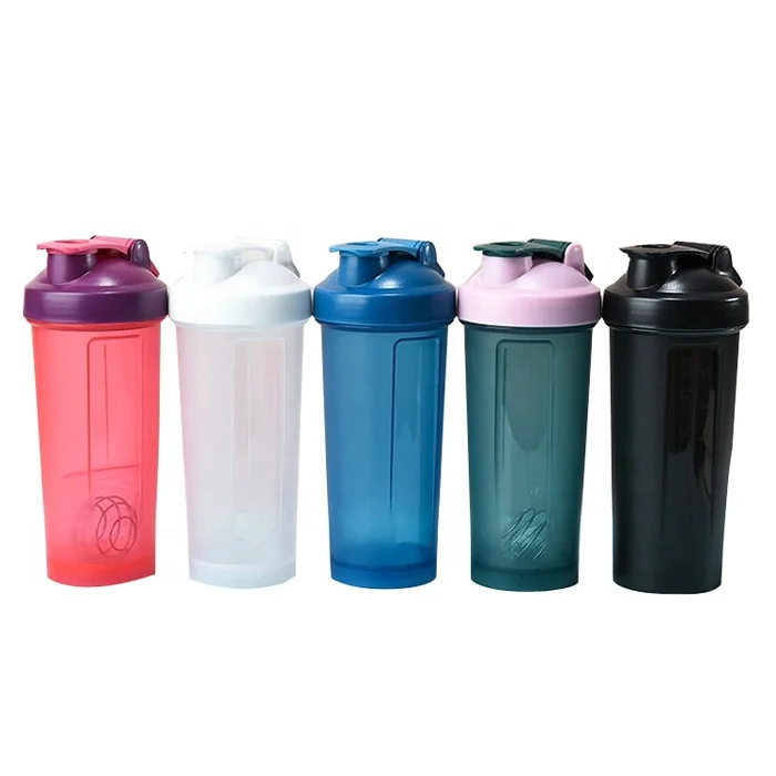 custom logo Reusable Sport Plastic Water Bottles Low Moq Gym Blender Protein Shaker Bottle