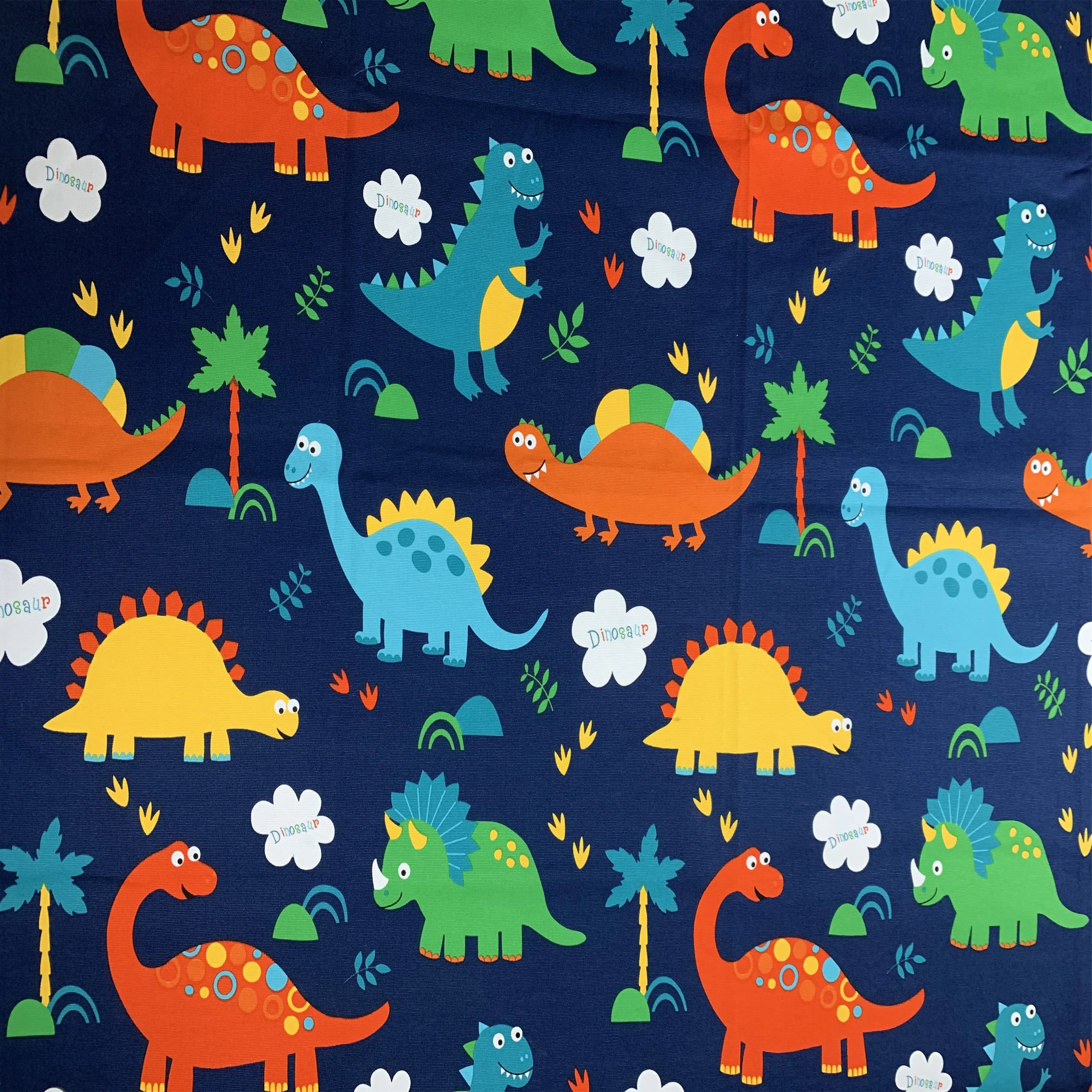 
High Quality Wholesale Prices Dinosaur Cartoon print fabric custom print canvas fabric upholstery fabric sofa curtain bag shoes 