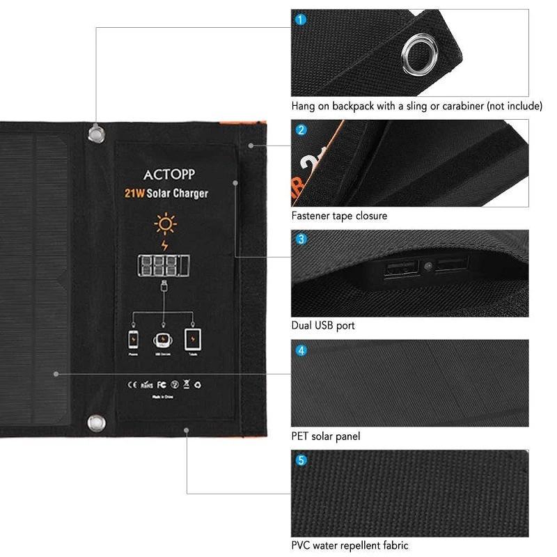 Low MOQ portable carry build your own solar panel brand for Laptop Charger Foldable Solar Panels black For Camping Outdoor