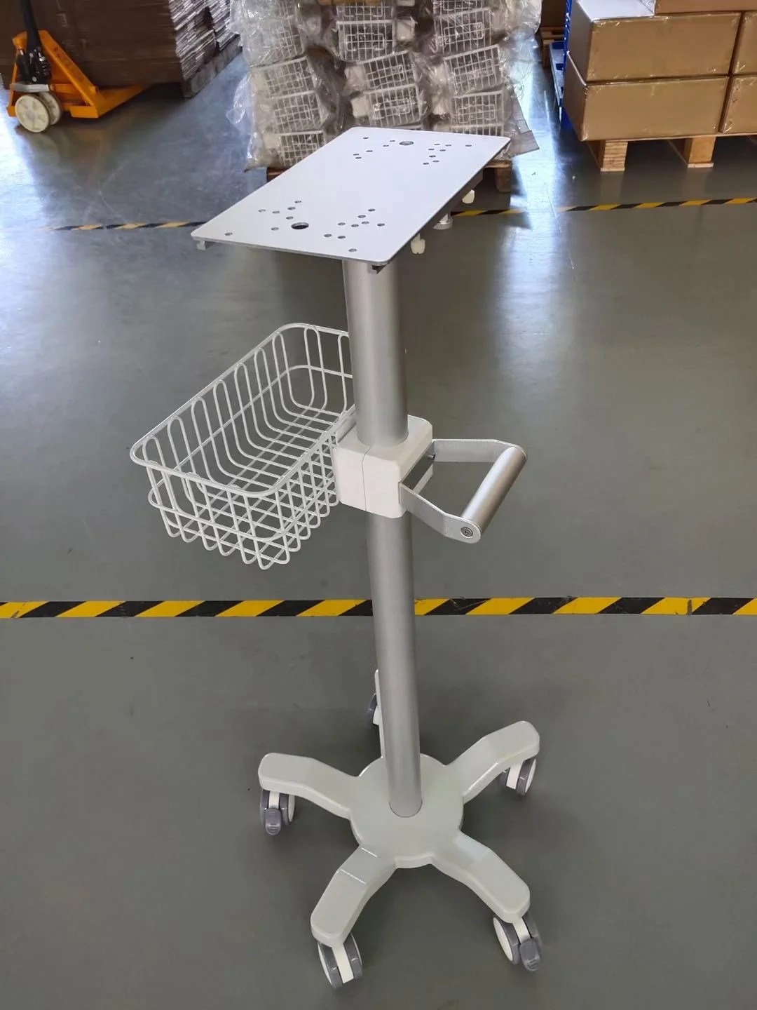 good quality stainless steel medical instrument patient monitor trolley for