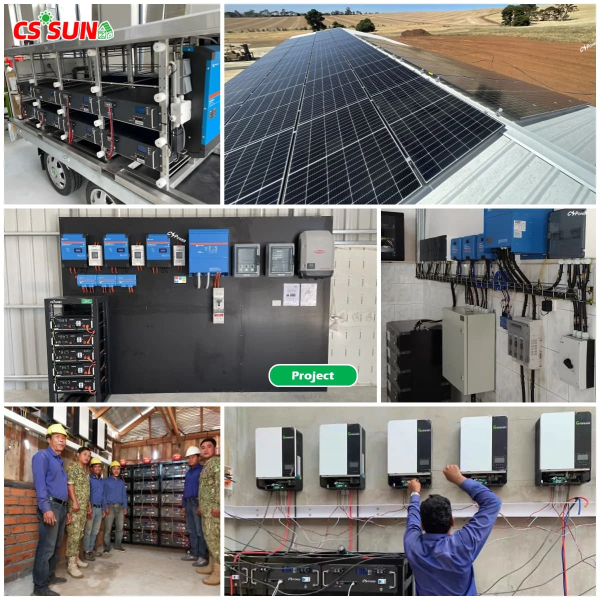 CSSUN 24V 200AH  LifePO4 Storage Battery Pack Rank For Solar System Callie LPR24V200