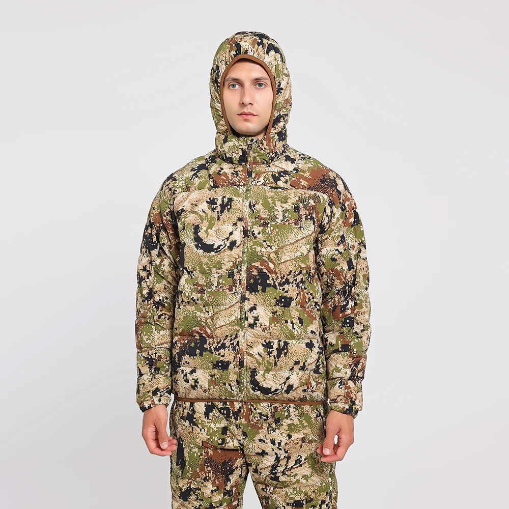 Custom Ambient Hoody Hunting Apparel Gear Wear Outdoor Camo Hoodie Spring Fall Fleece Lining Jacket Hunting Clothes for Men
