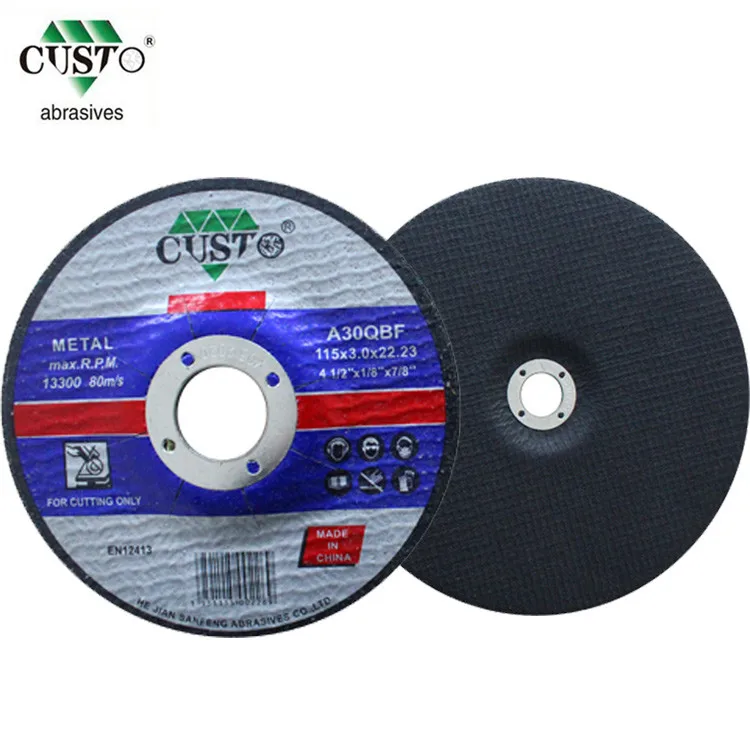 Free Sample Abrasive 115mm Cutting Disc Metal and Stainless Steel Cutting Disc