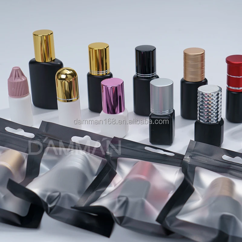 Custom IB Glue Change Bottle And Lid Free Design Logo 0.5s 1s Dry Eyelash Extension Glue