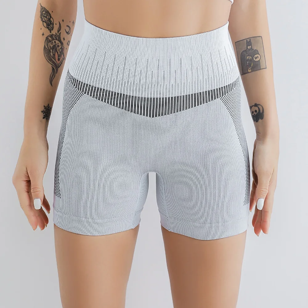 Ama Larsi Wholesale Athletic Wear Custom Breathable Stretch Women High Waist Shaper Shorts