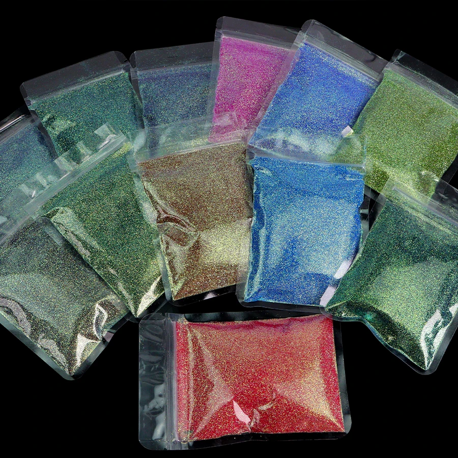Polyester Holographic Mixed Size Glitter For Nail Art And Glitter Resin Tumblers Peacock Glitter