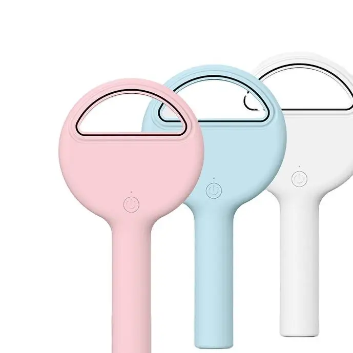 2022  USB 2000mah cute ventilador bladeless mini lollipop ABS Low noise multi color rechargeable handheld cordless portable fan