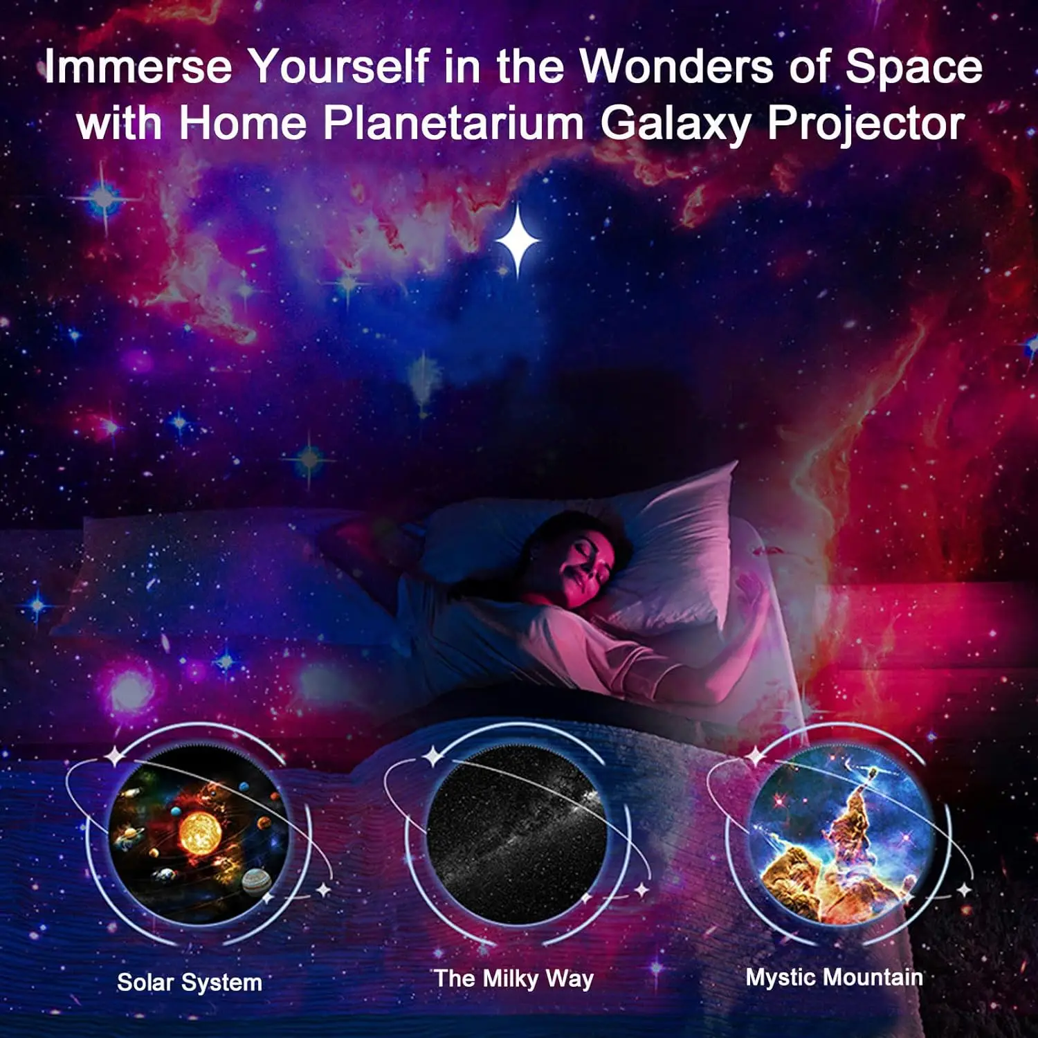 Kids Star Projector Night Light with Remote Control 360 Adjustable Design Astronaut Nebula Galaxy Lighting for Children Adults