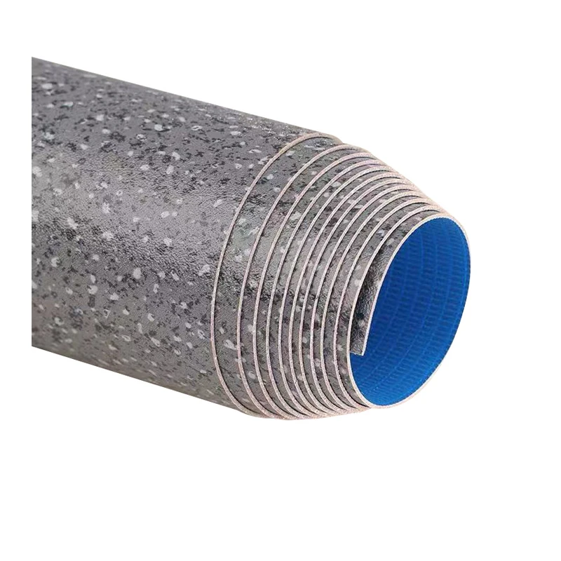High Quality plastic garage flooring tiles Blue Backing Mute Waterproof Fireproof Recycled 1.0mm PVC Flooring Roll