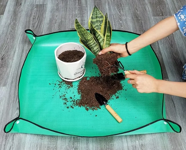 50*50cm 66*66cm 1m*1m Home repotting transplanting pot soil mat garden tools s change pot planting operation flower garden mat