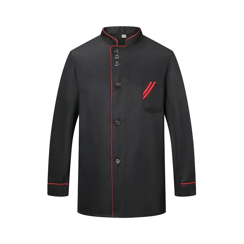 OEM  Factory custom waiter waitress chef uniform jackets for restaurant hotel bar kitchen chef jacket men