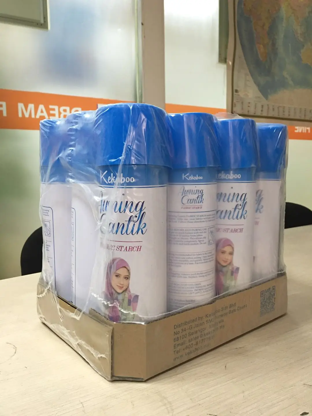 strong easy on spray double starch crisp linen fabric starch