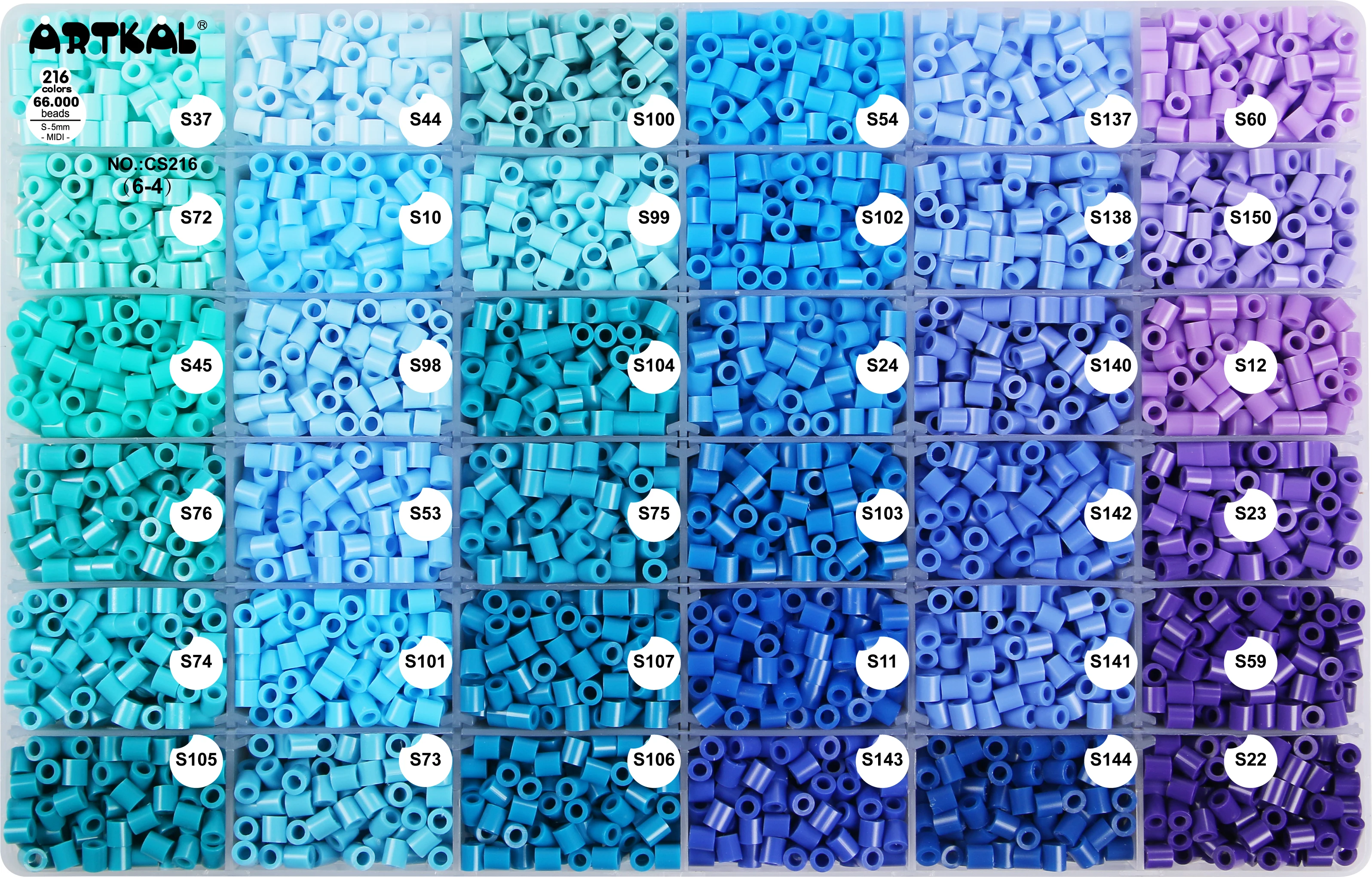 Full Color Box Package 216 Color Box Set Iron Beads Set Plastic Perler Beads Artkal Fuse Beads CS216