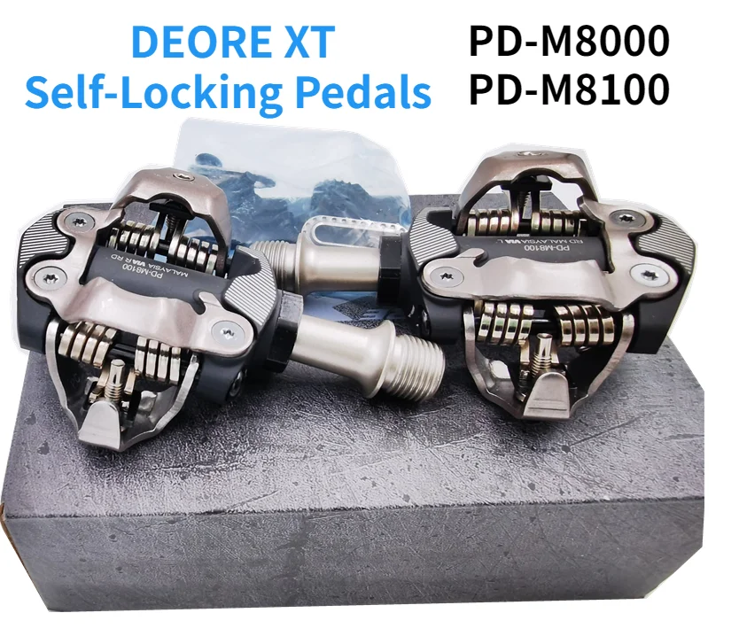 Shimano PD M8000 M8020 M8100 MTB Mountain Bike Bicycle Pedals Cycle Self-locking Lock Pedal Deore XT Pedals