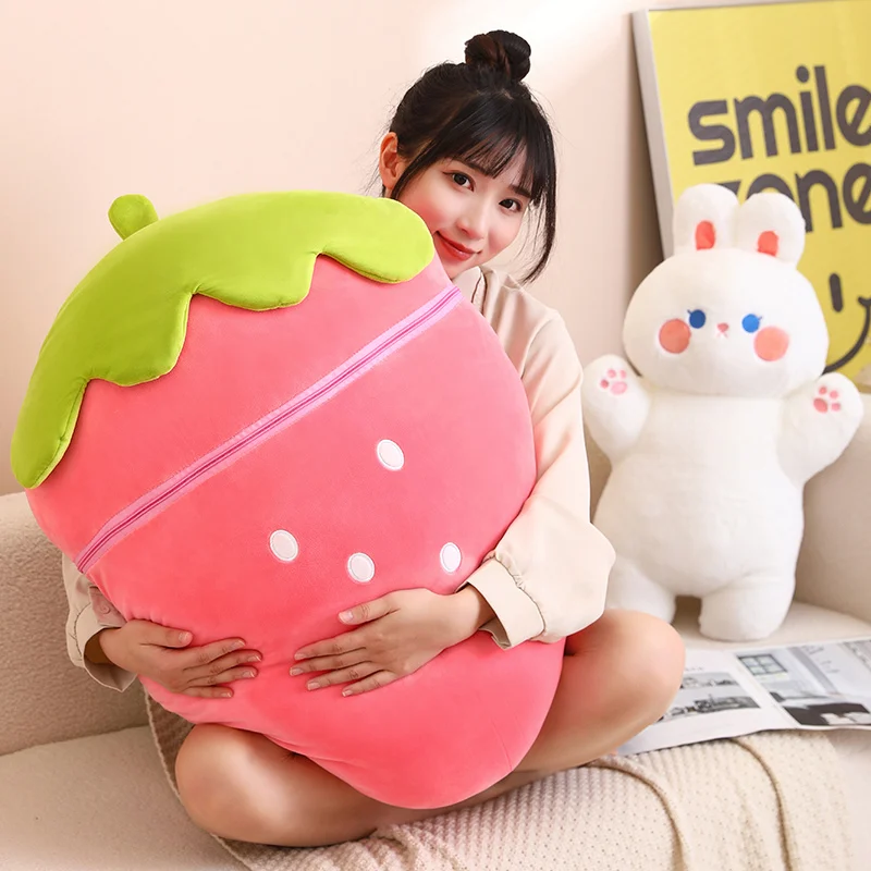 Cute Transformation Fruit Pillow Doll Plush Toy Doll Cloth Doll