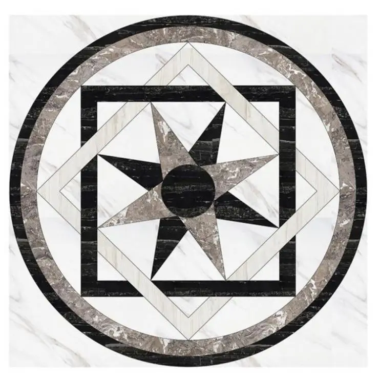 Professional Manufacturer Supply Waterjet Designer Marble Flooring