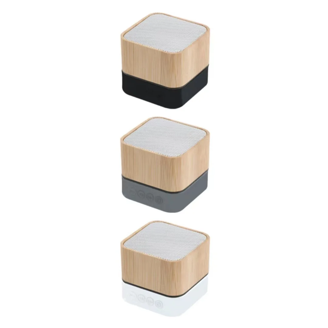 Bamboo and wood  Sound  Speaker  desktop wood grain BT speaker mini portable subwoofer gift mobile Portable speaker