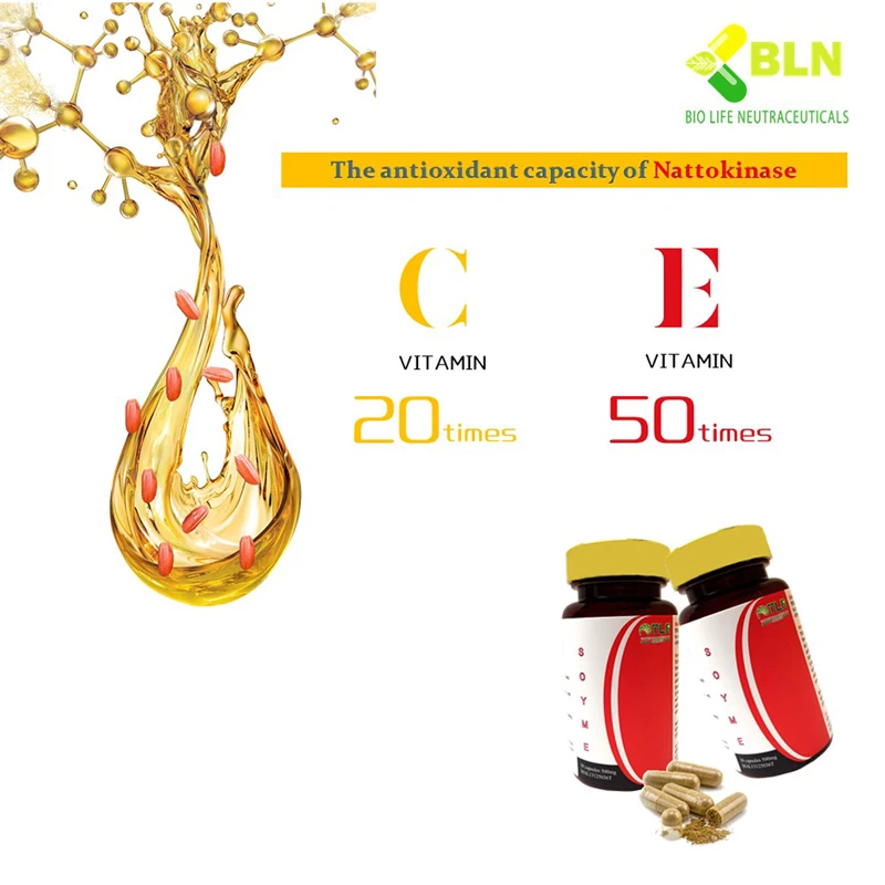 Premium Quality Factory Price with Soyme Main Ingredients Nattokinase and Red Yeast Rice