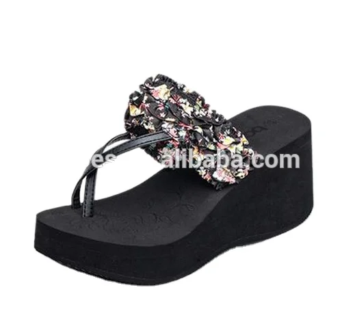 
Newest fashion design women wedge eva thick sole slipper cheap sale 