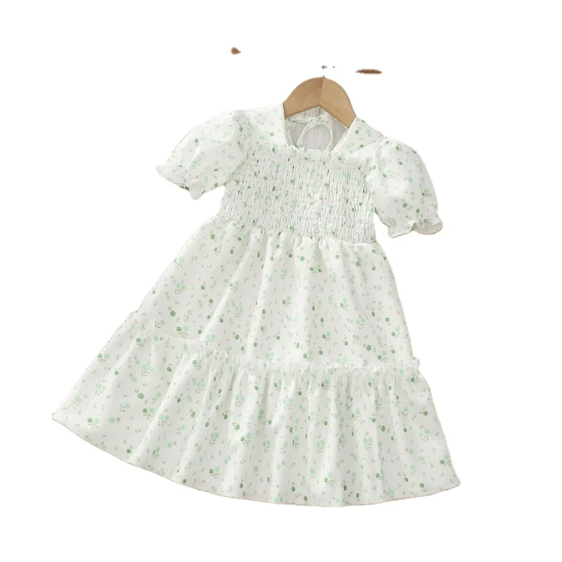 1 Pcs Private Label Floral Cotton Summer Infant Toddler Children Clothes Girls Kids Suspender Skirt